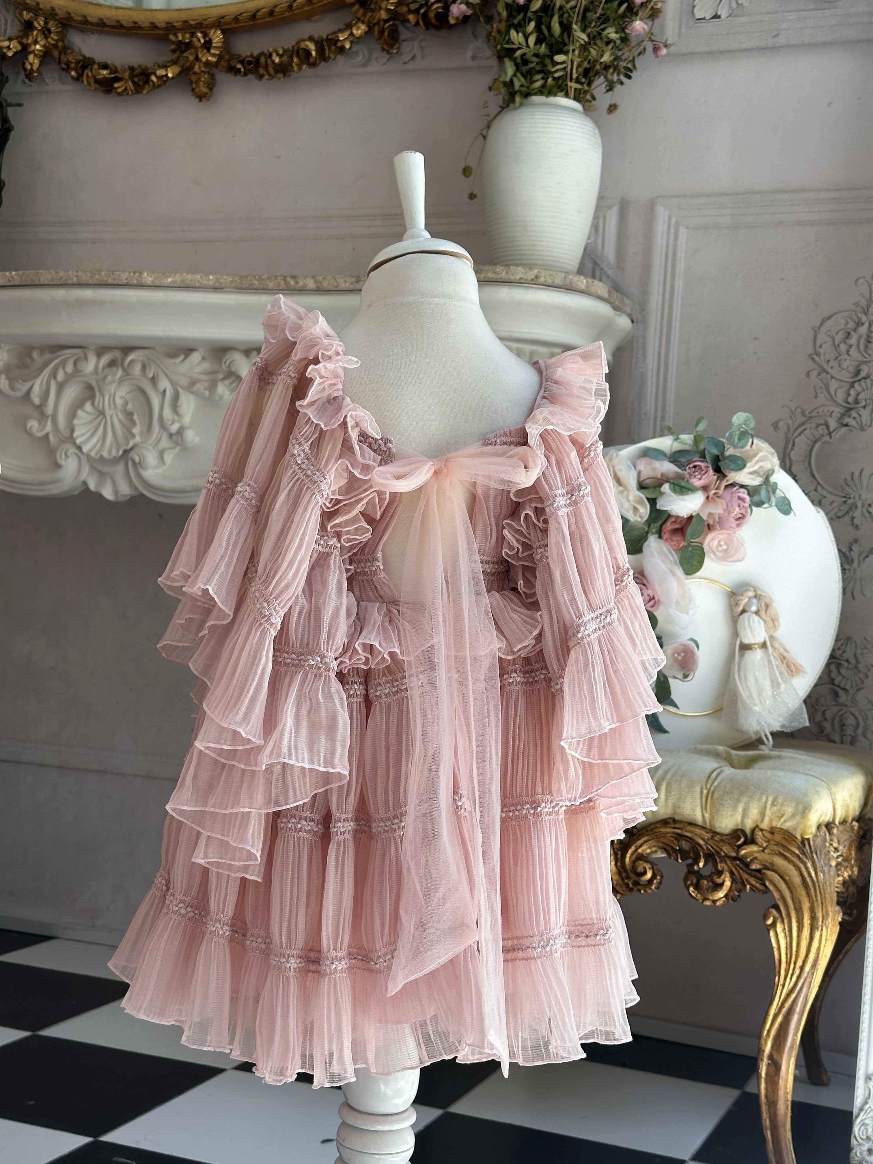 'Liora' Flutter Sleeve Dress