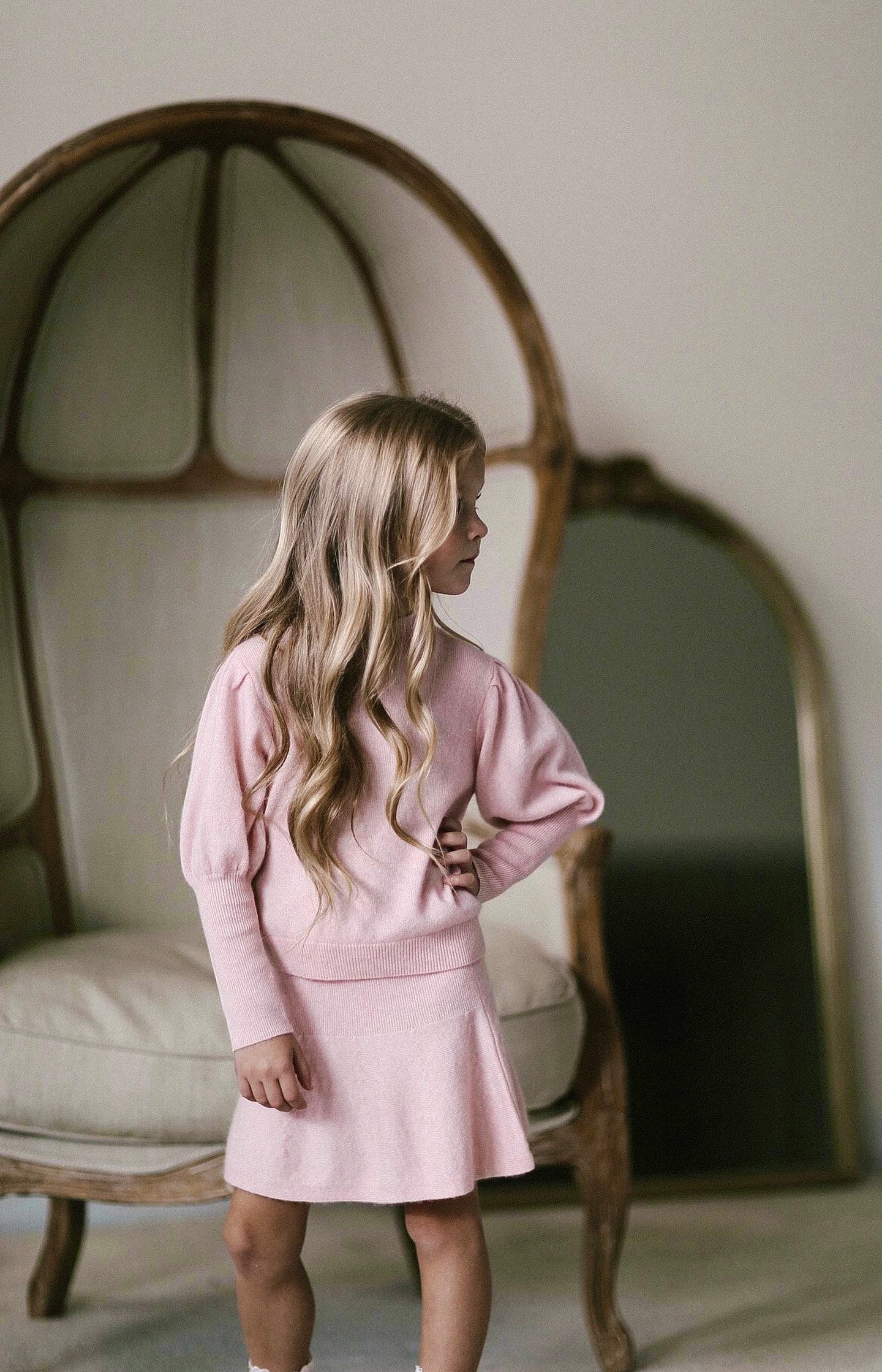 Merino / Cashmere sweater and skirt set