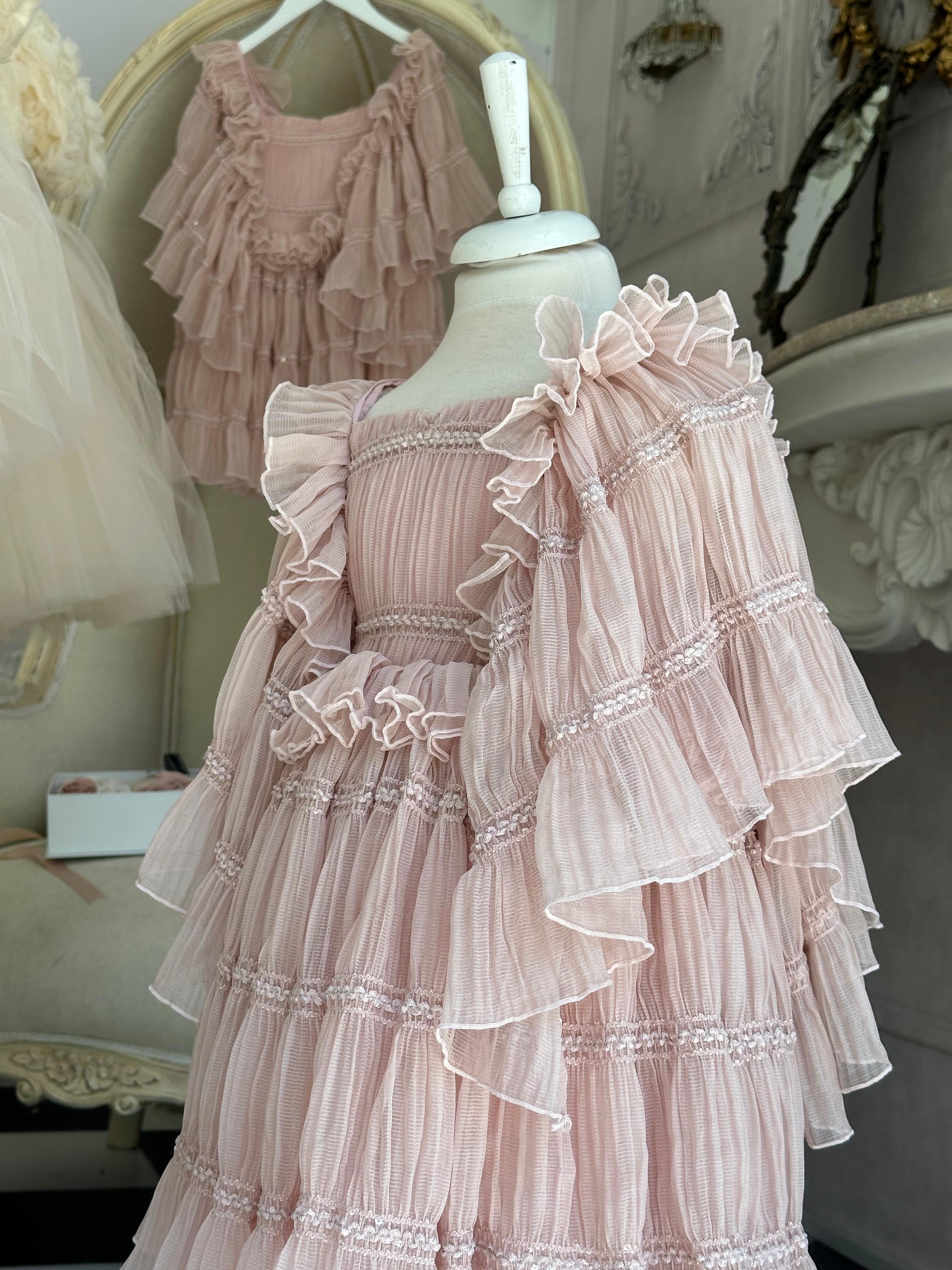 'Liora' Flutter Sleeve Dress