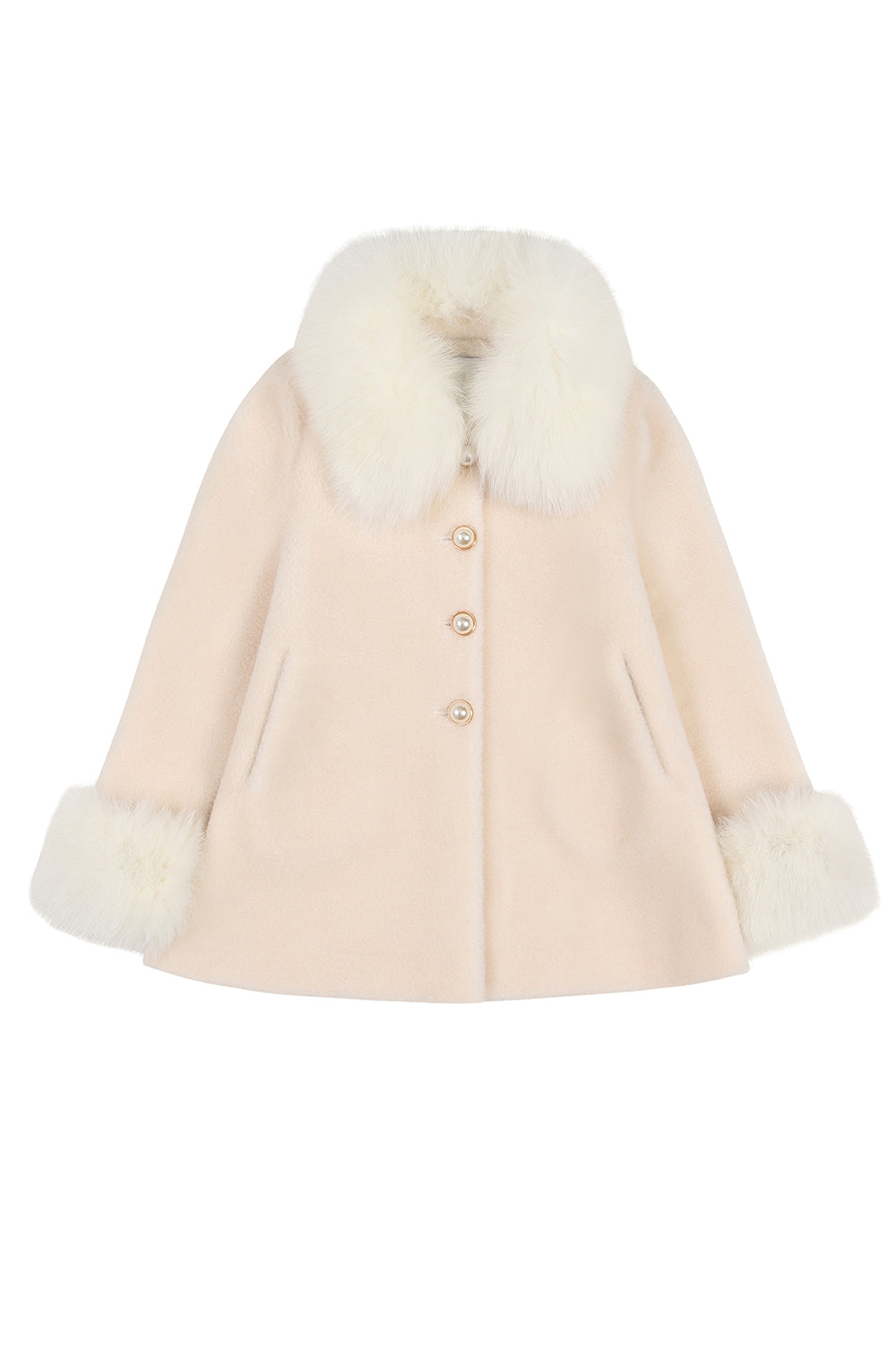 Anais Shearling Coat - Milk