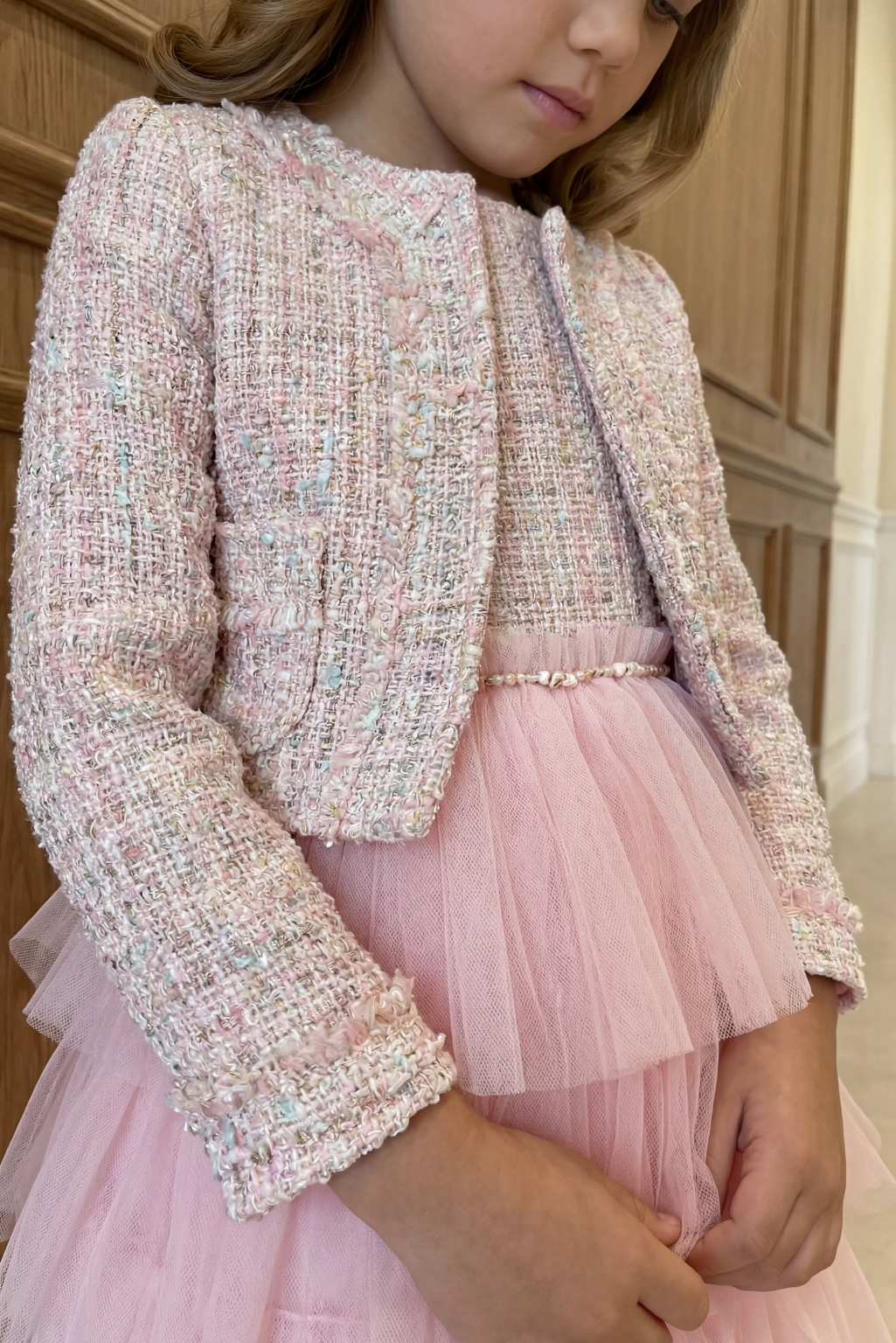 Tweed Tulle Dress & Jacket