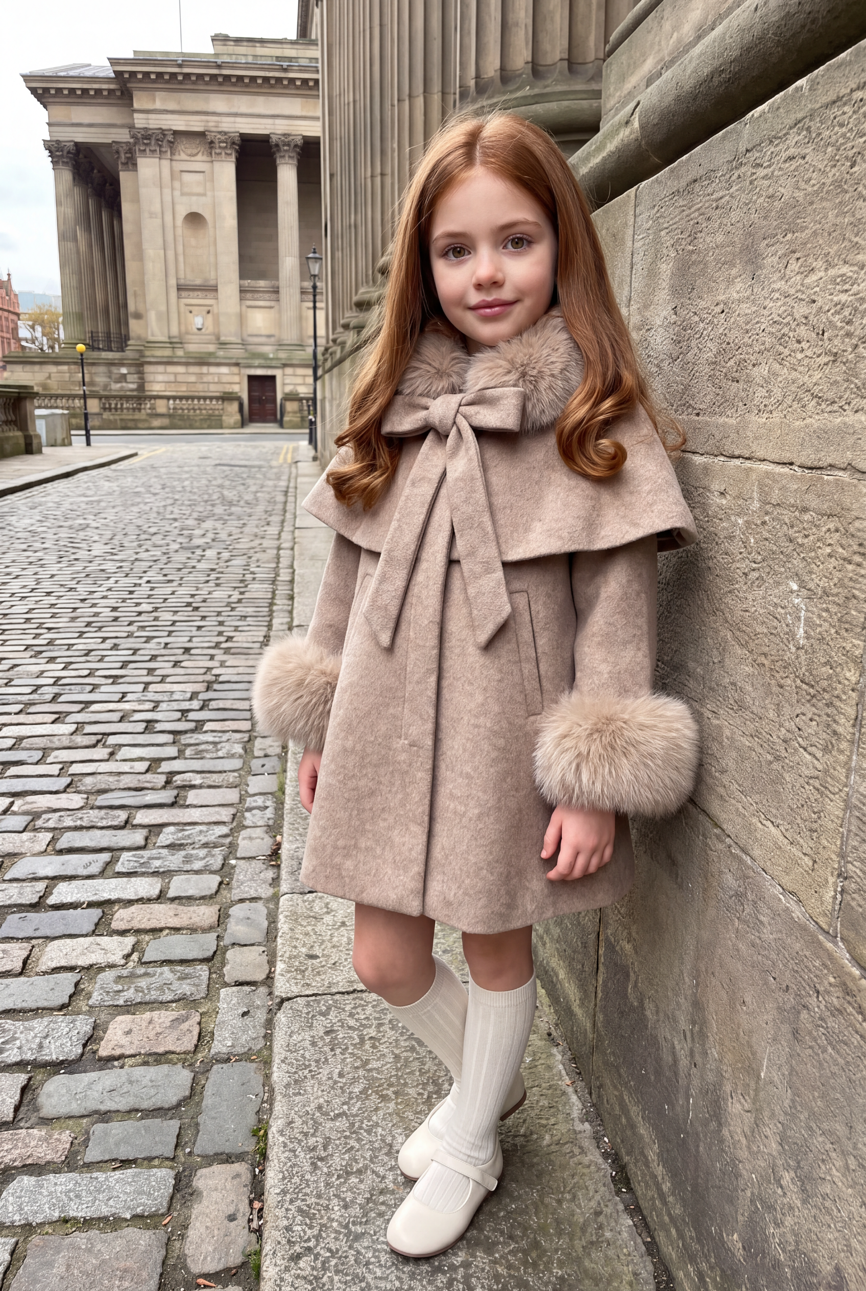 The Sloane Cape Coat - Taupe