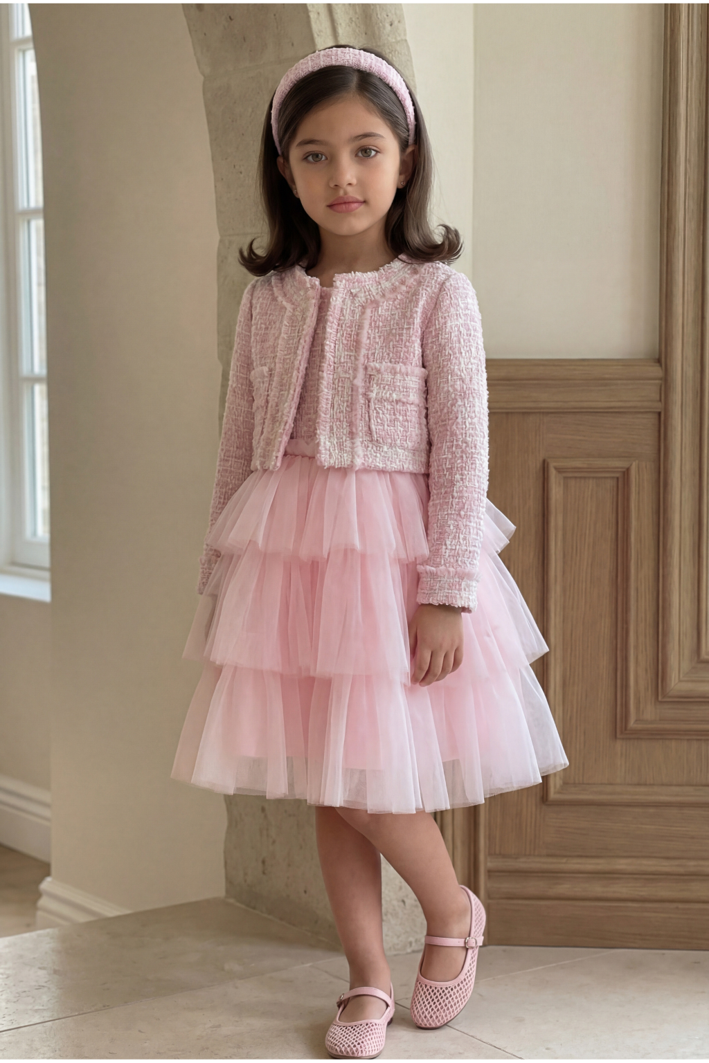 Tweed Tulle Dress & Jacket