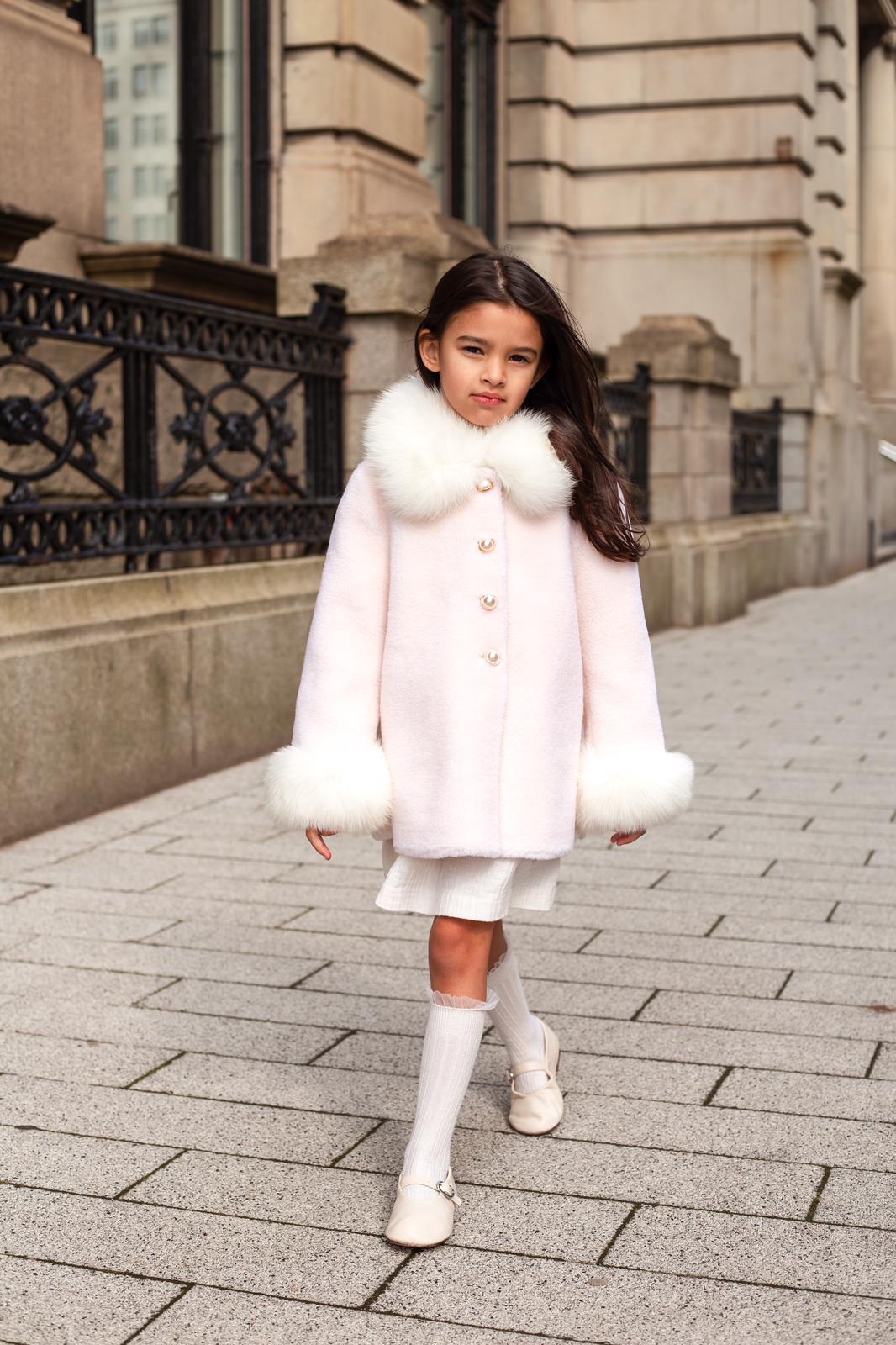 Anais Shearling Coat - Milk