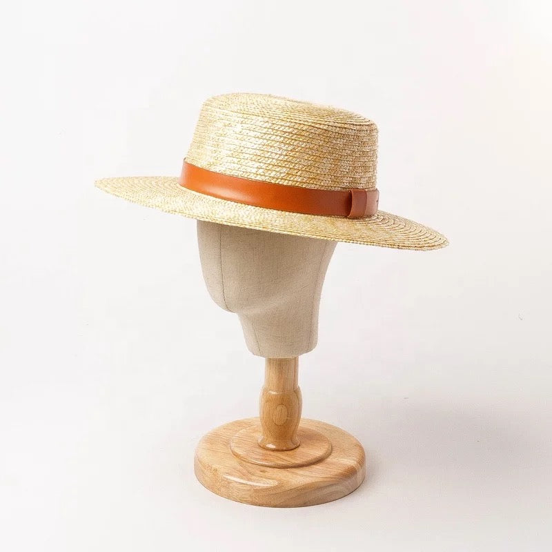 Straw CARDEN Boater hat