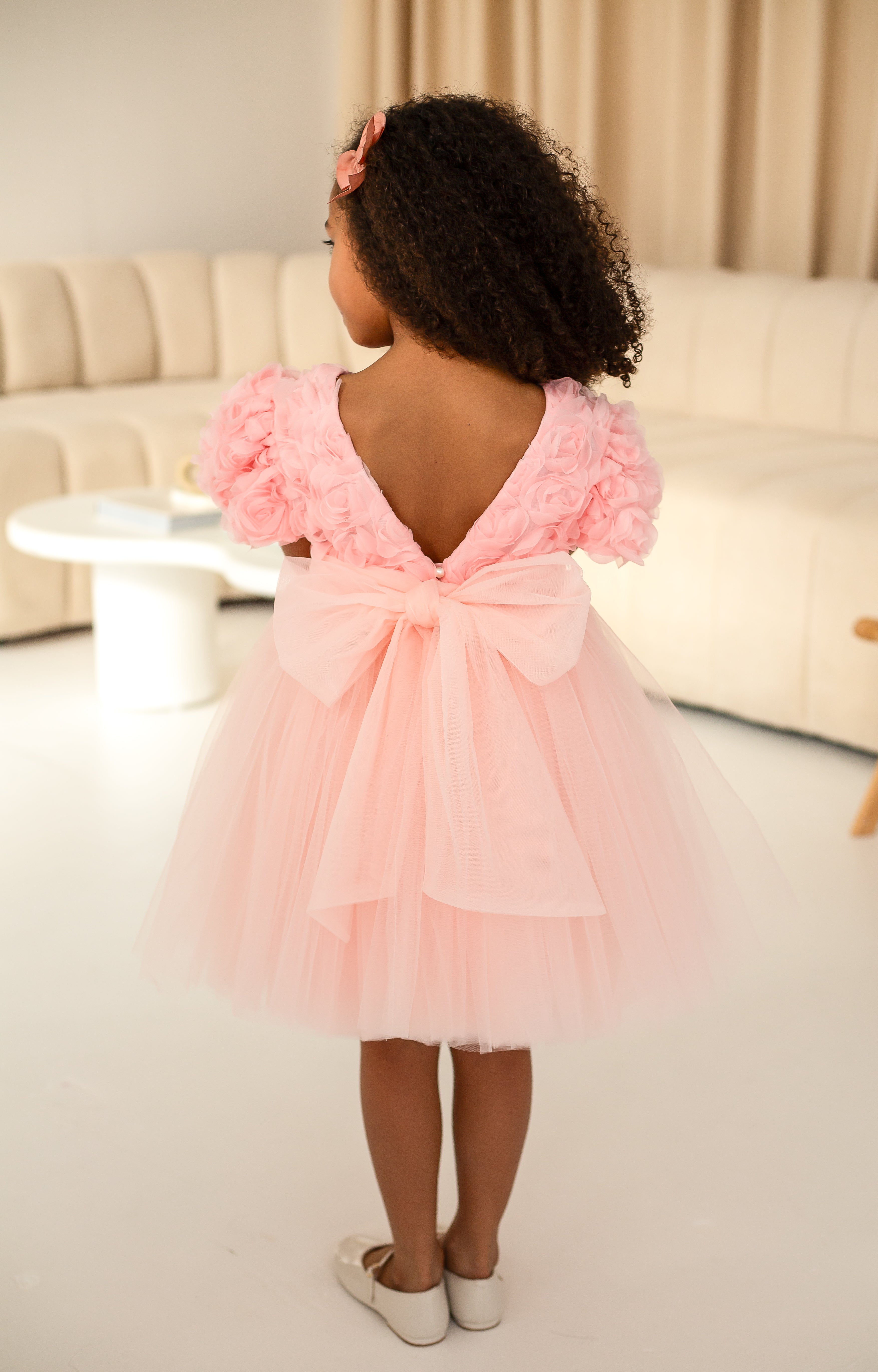 Rosetta Tulle Dress - Pink (pre order dispacth w/c 24th March)