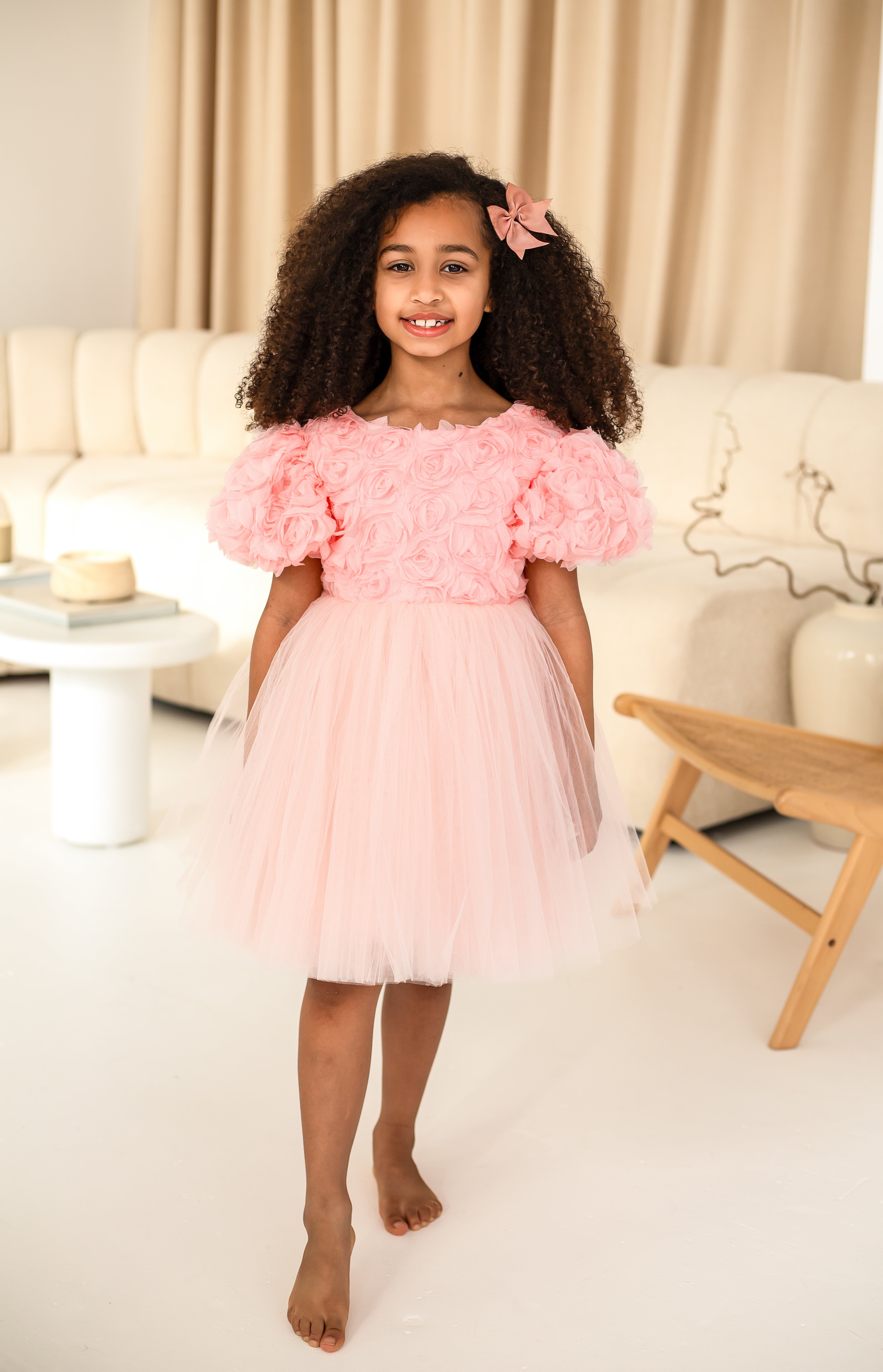 Rosetta Tulle Dress - Pink (pre order dispacth w/c 24th March)