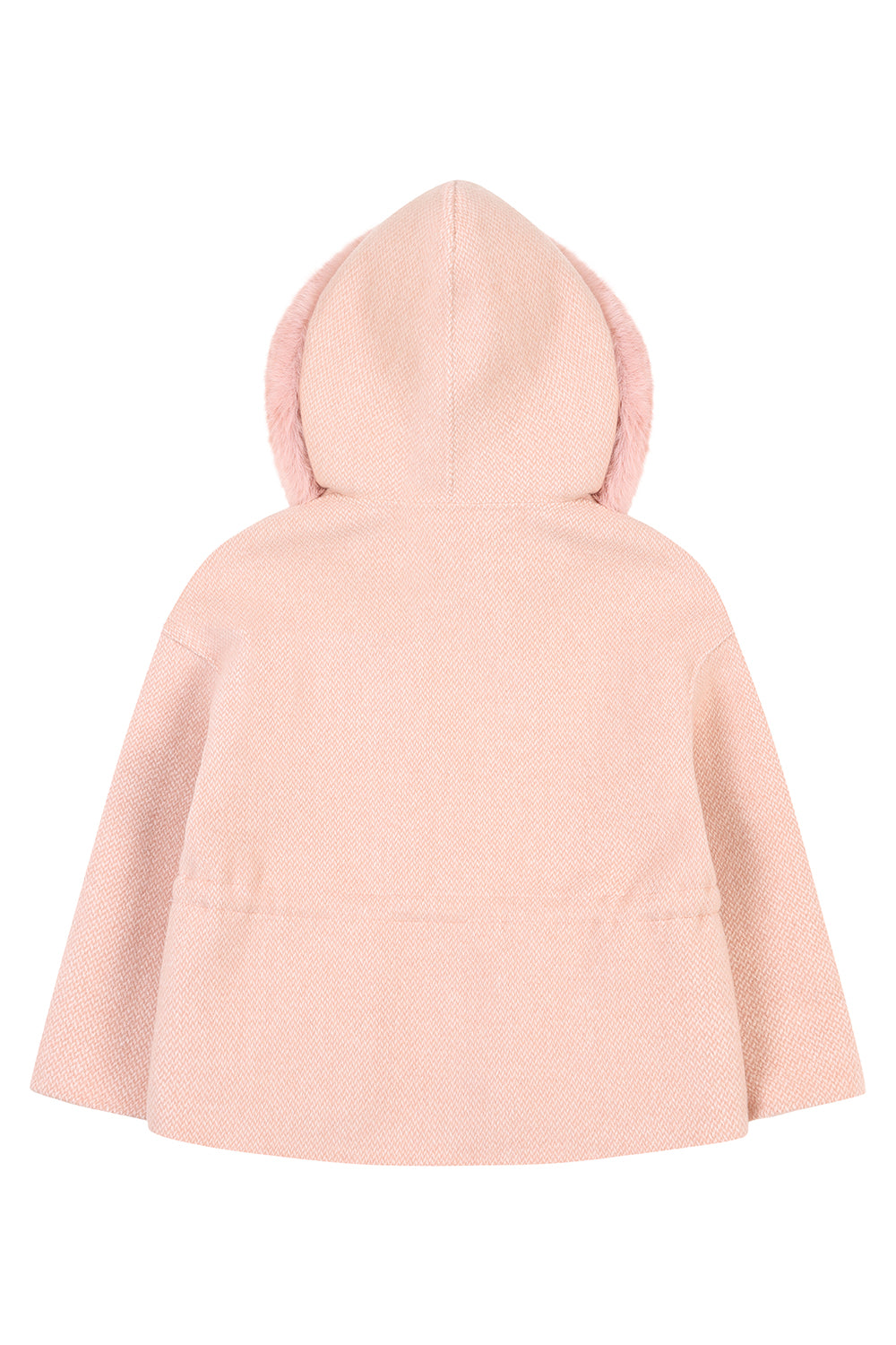 'Maribel' cashmere drawstring coat - Blush