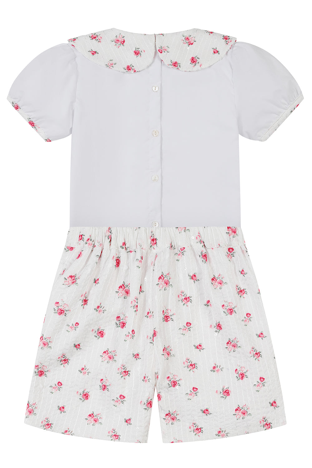 Girls Floral Top and Shorts Set