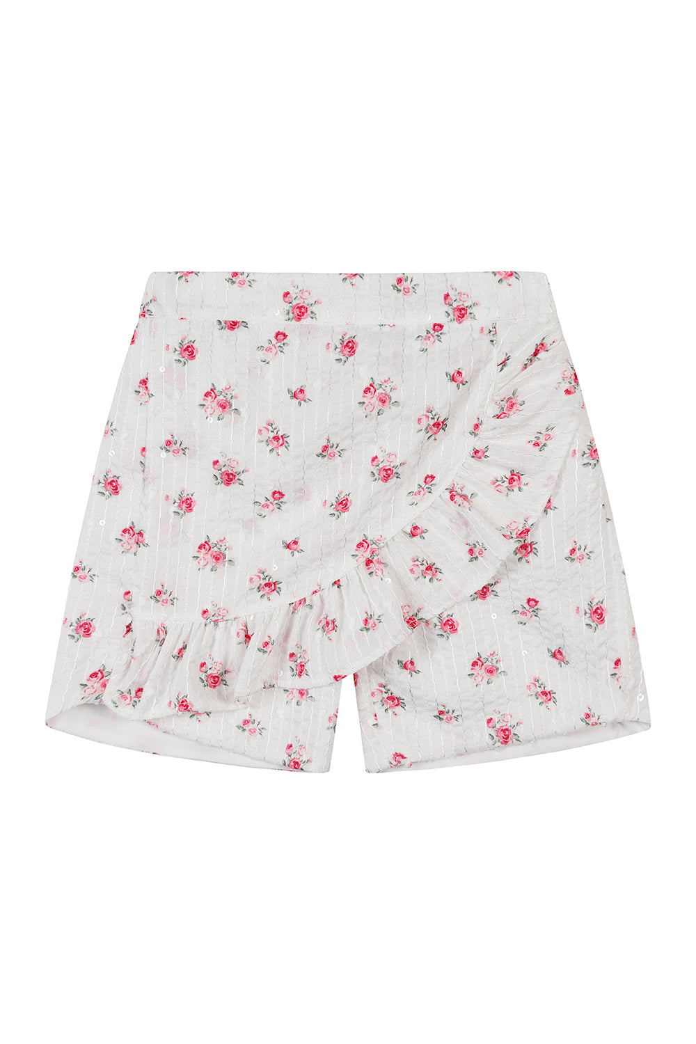 Girls Floral Top and Shorts Set