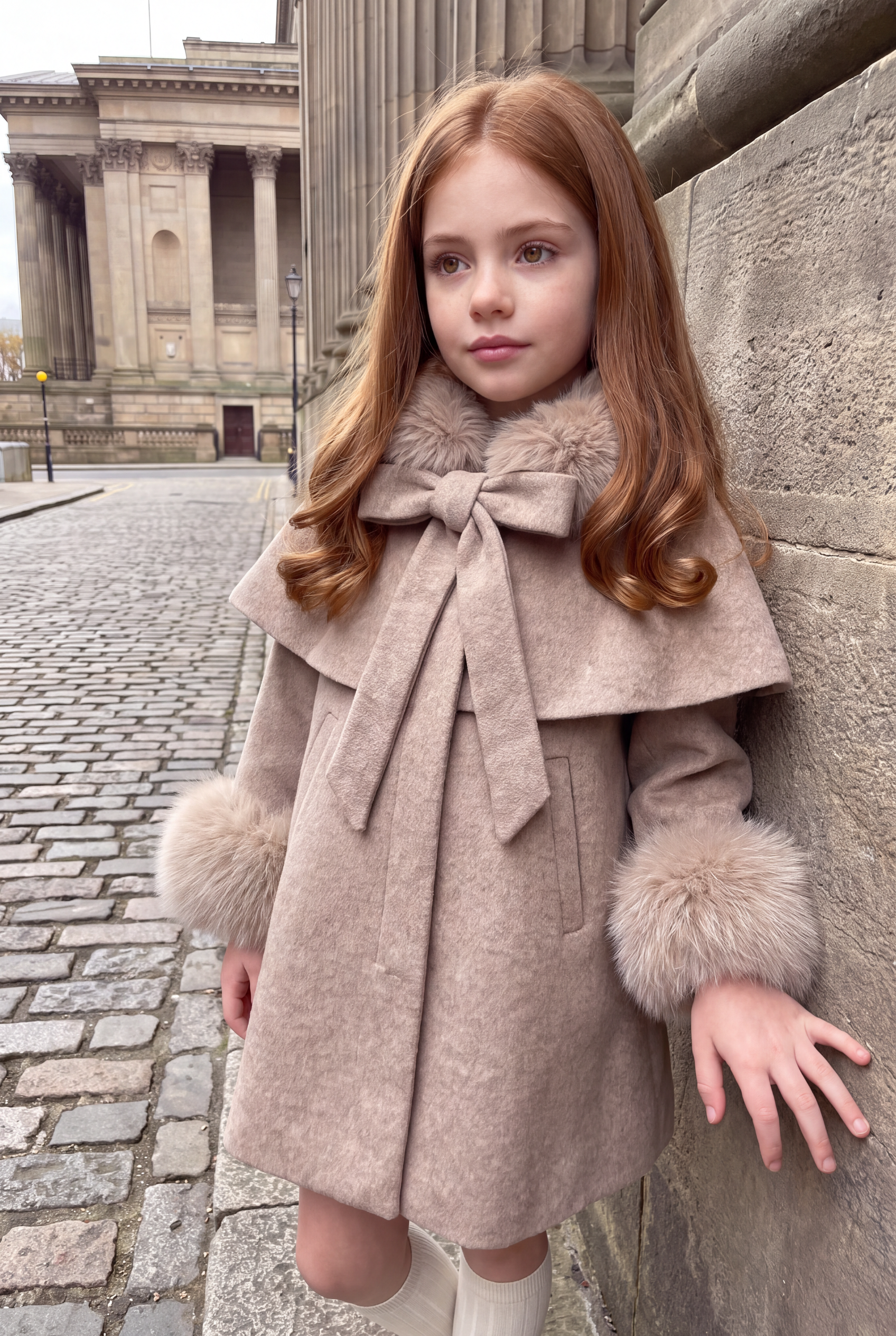 The Sloane Cape Coat - Taupe