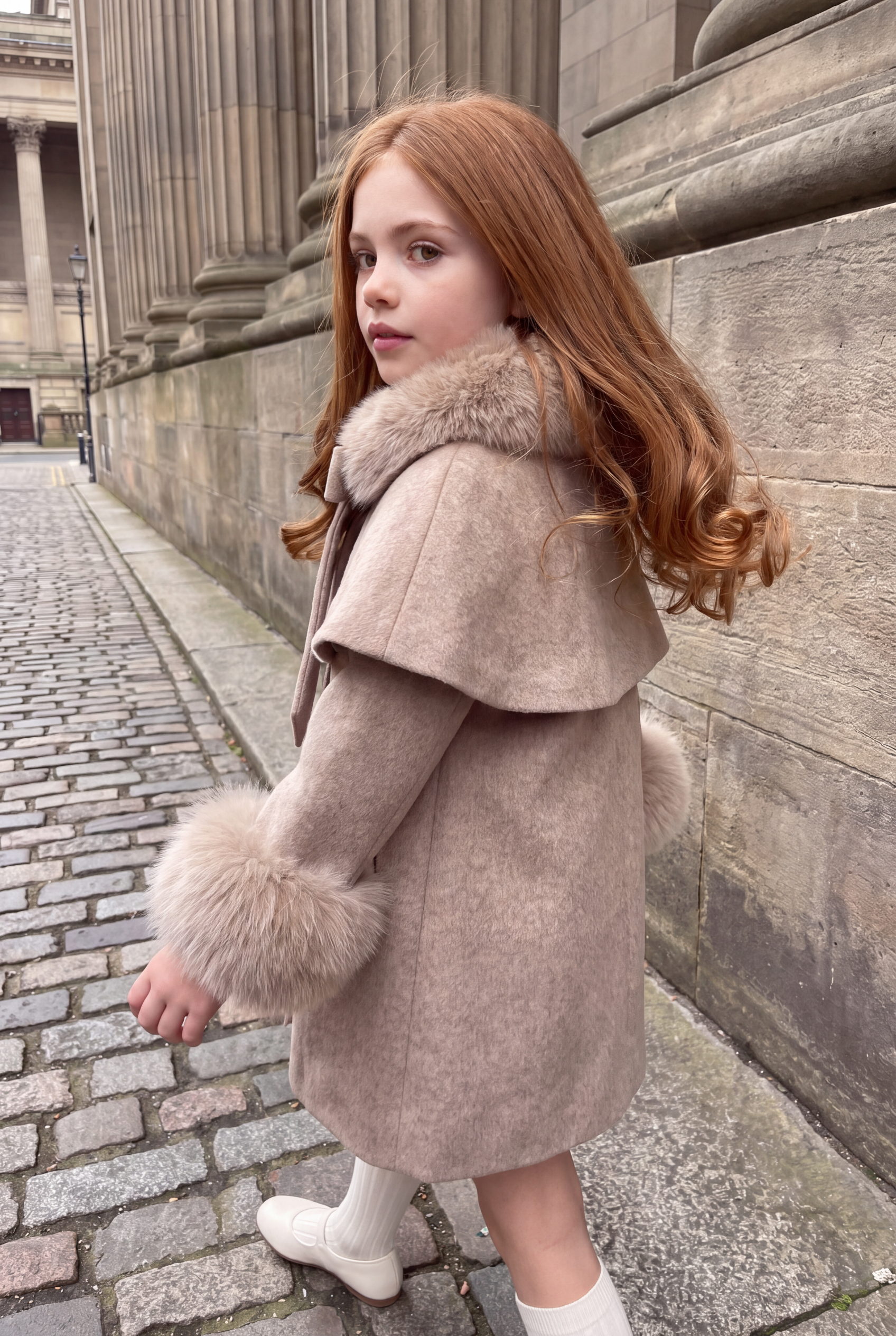 The Sloane Cape Coat - Taupe