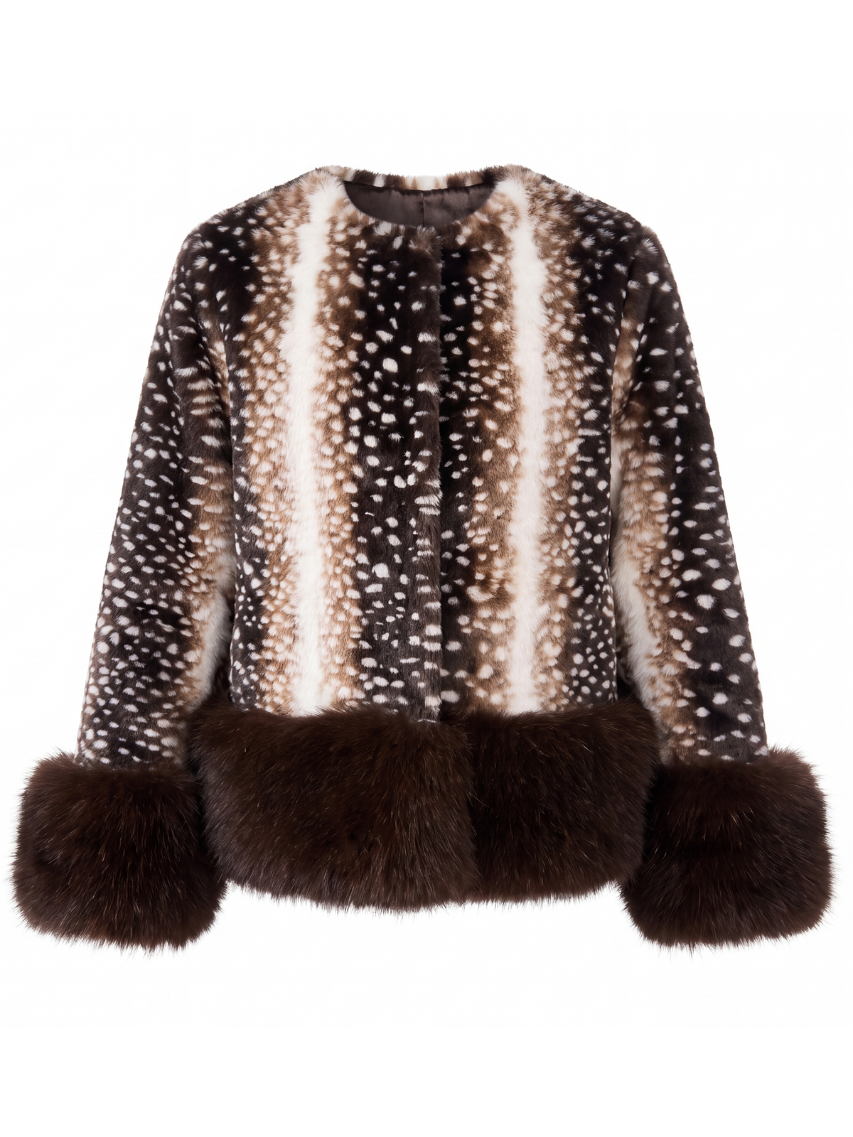 The Fallow Faux Fur Coat -Brown