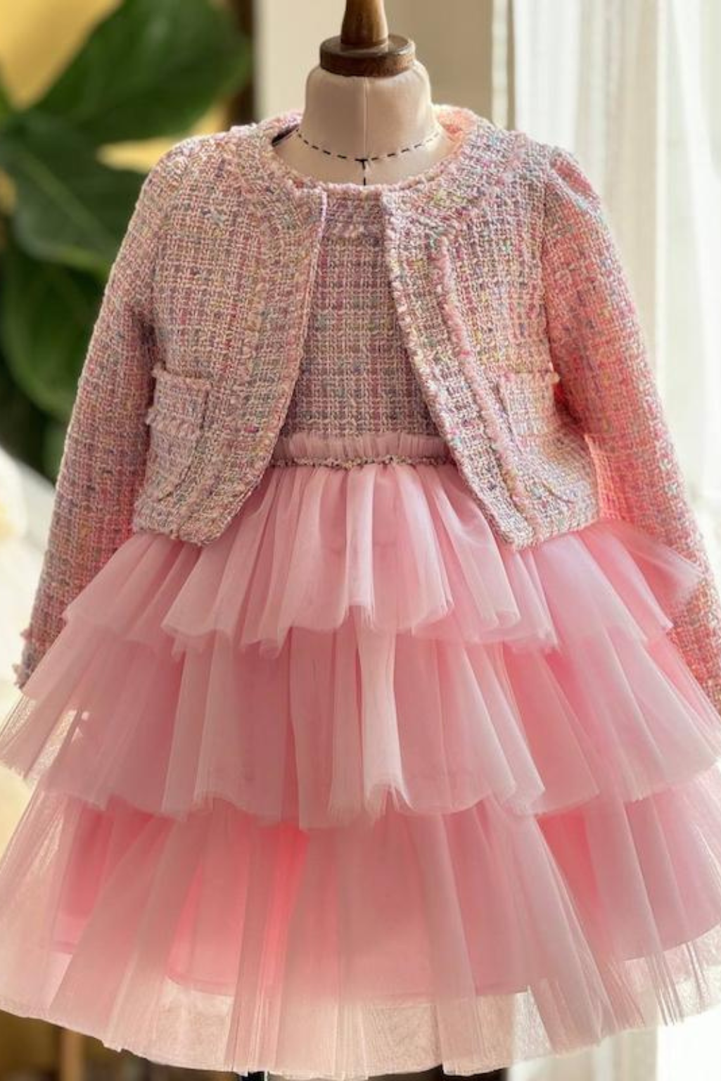 Tweed Tulle Dress & Jacket