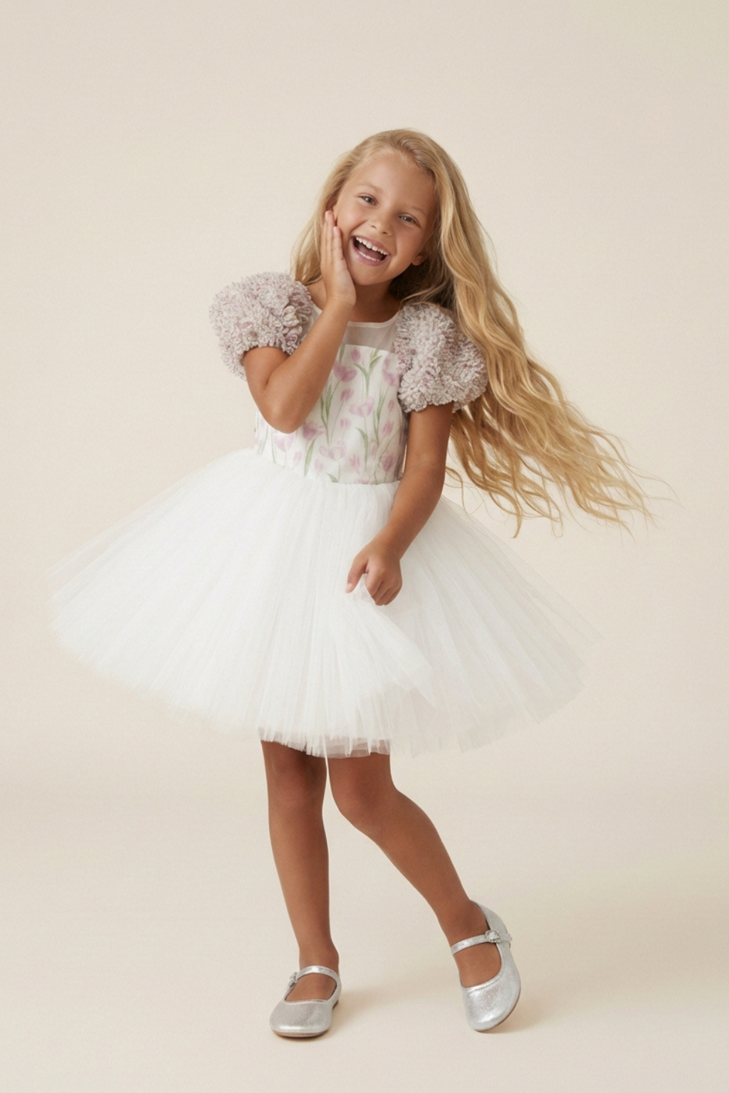 Zahra Chiffon Floral Dress