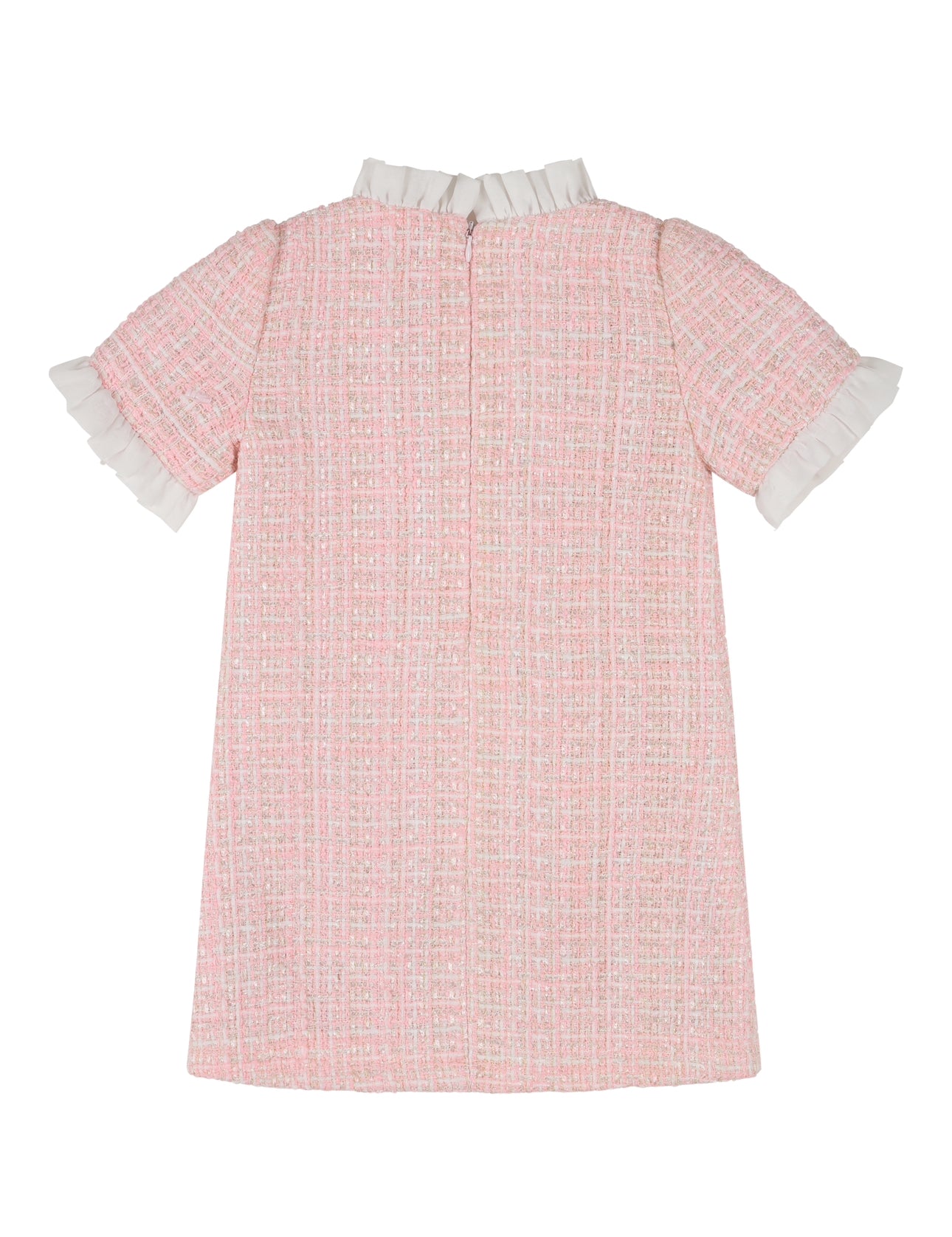 'Inès' Pink tweed dress - Pre order 31.03.25