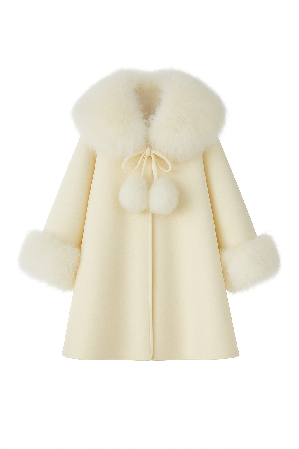 Vienna Cashmere Coat - Ivory