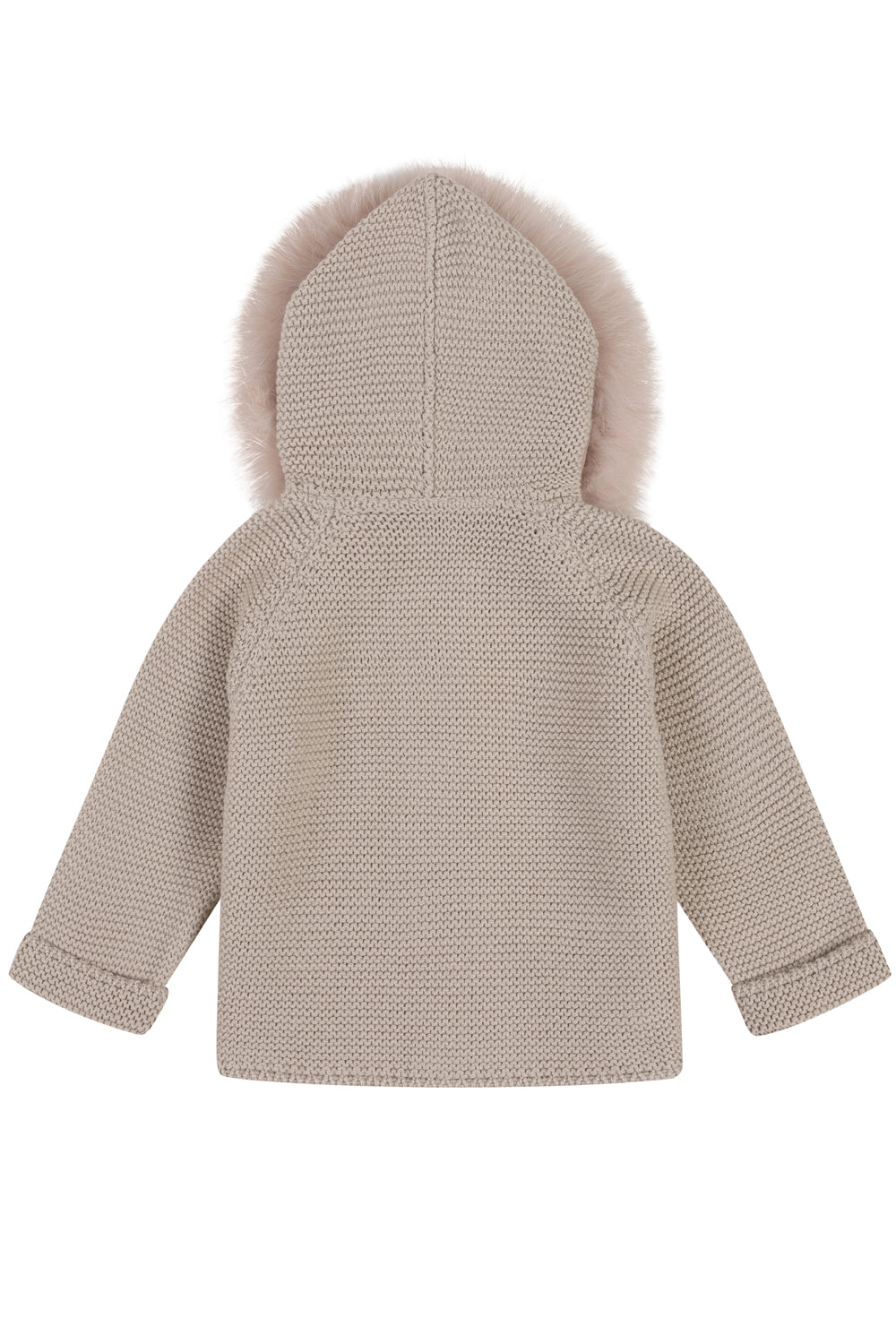 Bobble Babies knitted jacket in Oatmeal