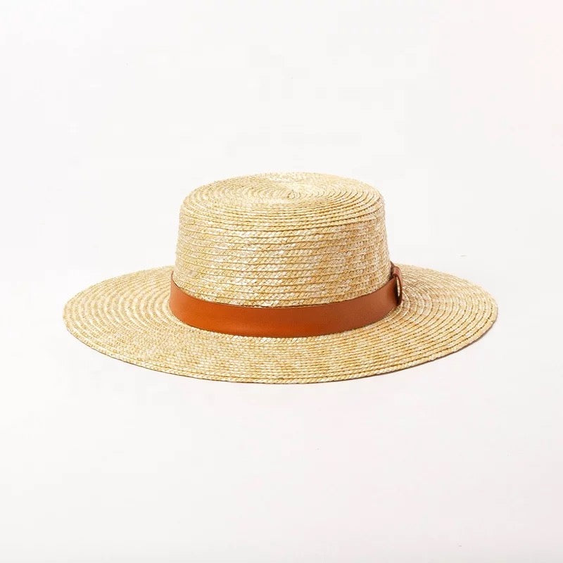 Straw CARDEN Boater hat